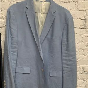 Ralph Lauren Blue Linen Blazer 46R